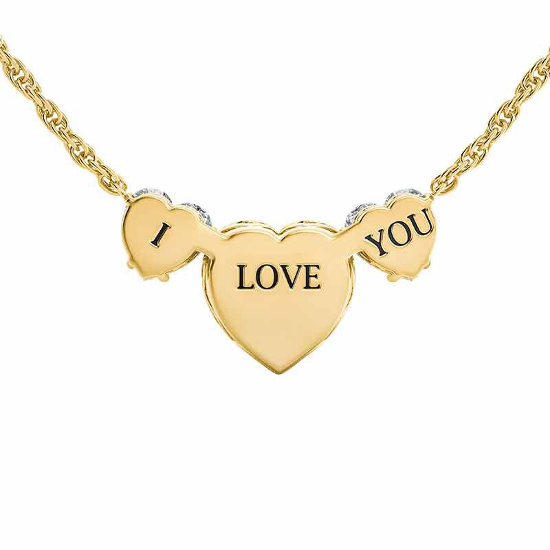 Collar I Love You con pendientes a juego GRATIS
