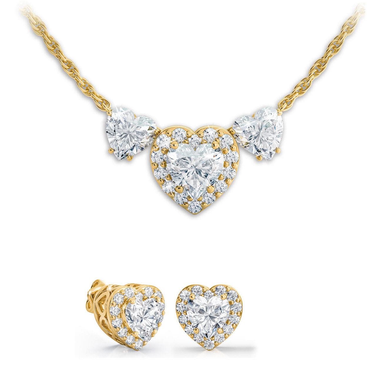 Collar I Love You con pendientes a juego GRATIS