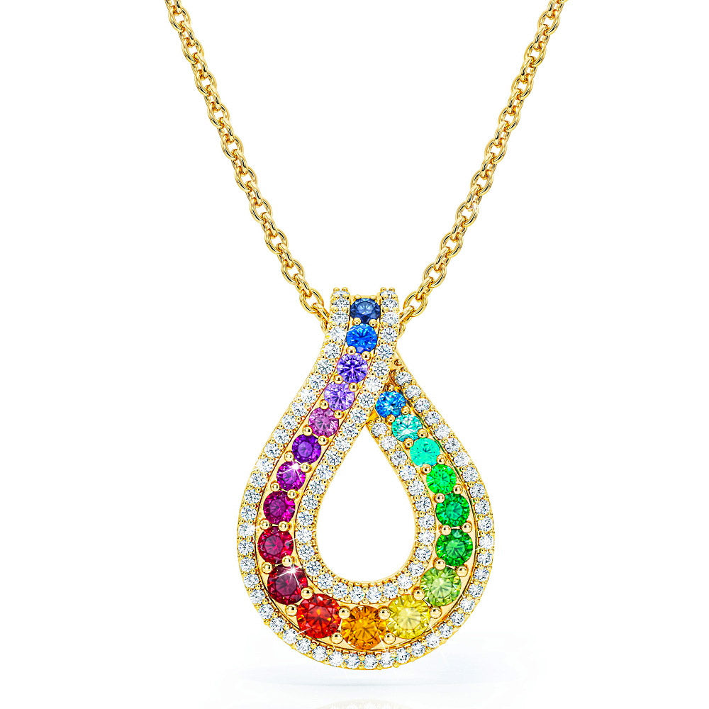 Colgante Gota Arco Iris