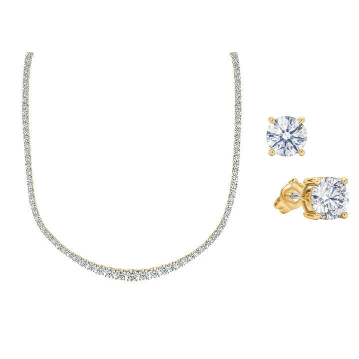 El collar tenis clásico con pendientes a juego GRATIS