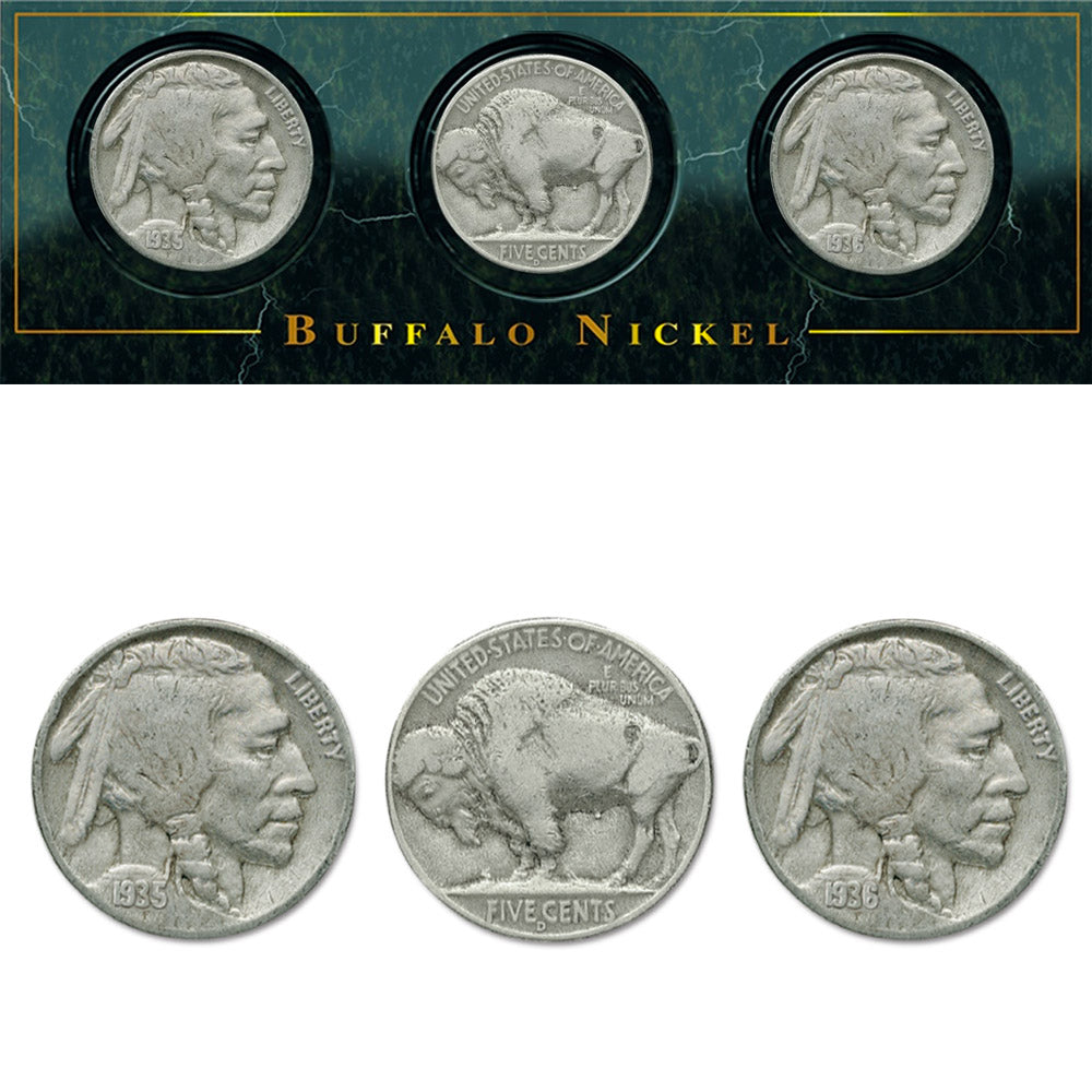 Collectible Coins of America - Juego de níquel búfalo
